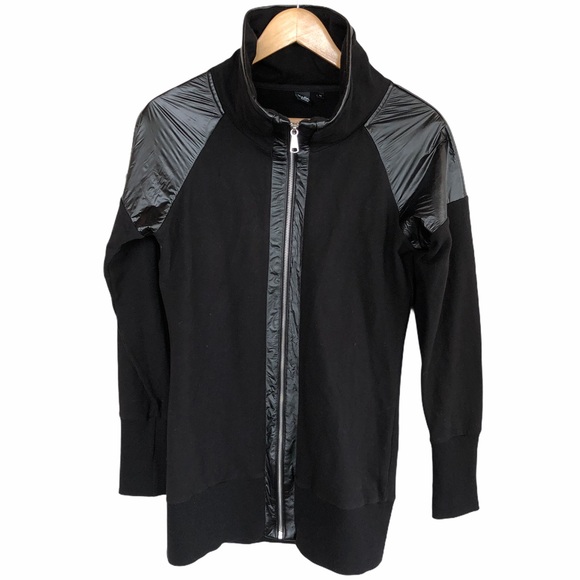 ✨Twik Long Black Zip Lightweight Jacket - Picture 1 of 4